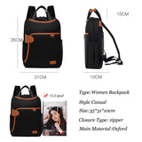 Oxford Women School Backpacks Waterproof Ladies SchoolBag Multifunction Female Business Backpack Teenage Student Laptop Backpack