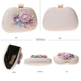 Kylethomasw Flower Evening Bag Women's Luxury Handbag Elegant Banquet Bag Female Party Clutch Purse Z421