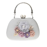 Kylethomasw Flower Evening Bag Women's Luxury Handbag Elegant Banquet Bag Female Party Clutch Purse Z421