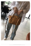 Kylethomasw Soft Genuine Leather Bag Handbags Elegant Cowhide Hobos Shoulder Bag Female Tote Simple Casual Retro Lady Shoulder Bags