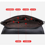 Kylethomasw Large Capacity Womne's Genuine Leather Clutch Bag Vintage Serpentine Pattern Envelope Bag OL Business Handbag Crossbody Bag