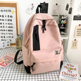 Kylethomasw Japanese Harajuku Simple Nylon Women Backpack Male Fashion High School College Student Schoolbag Casual Travel Backpacks mochila