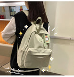 Kylethomasw Korean women backpack Preppy female college student school bag Simple large capacity bag For Teenager Girl Shoulder Bag backpack