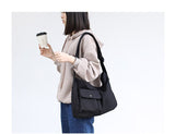 Kylethomasw Girl Handbag Canvas Teenager Shoulder Bags Teenage Women Messenger Bags Ladies Casual Bags Teen Purse Crossbody Purse