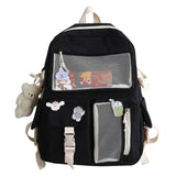 Kylethomasw Cute School Bags For Teenage Girls Kawaii Women School Backpack Fashion Waterproof Nylon Rucksack for Teen Girls Book Bag