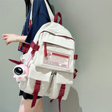 Kylethomasw Female Big Waterproof Back Bag Portable School Backpack For Girl Student Schoolbag Cool Fashion Multipocket Nylon Women Backpack