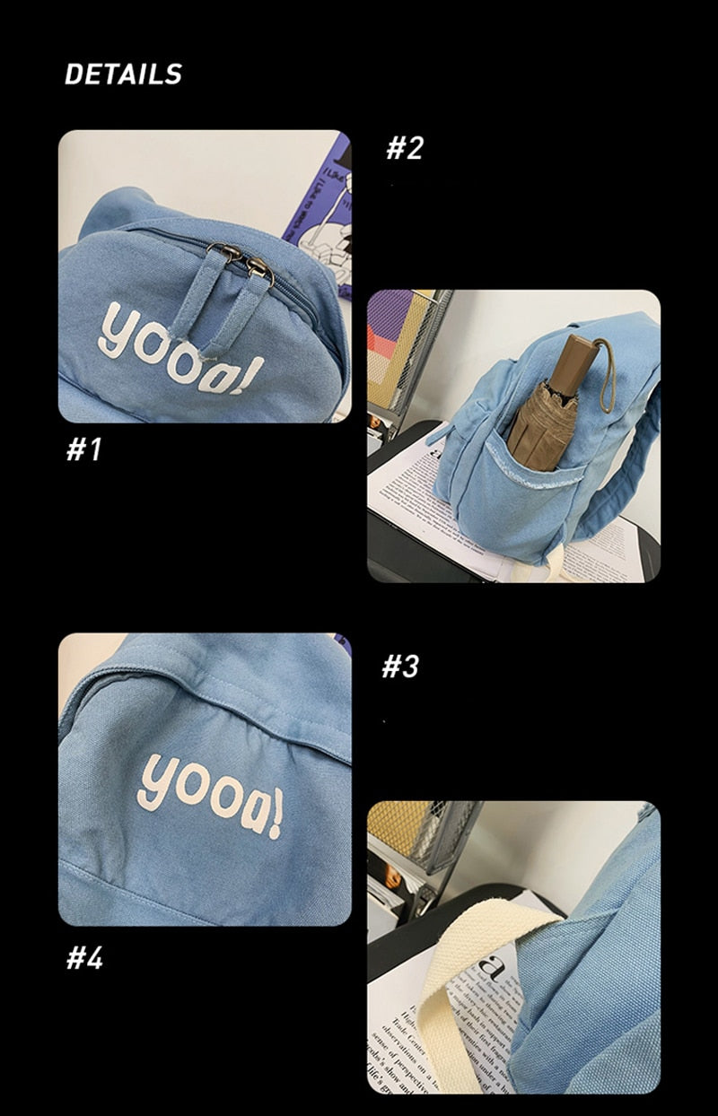 New Cool Girl Boy Soft Canvas Laptop Student Bag Trendy Women Men College Bag Female Backpack Male Lady Travel Backpack Fashion