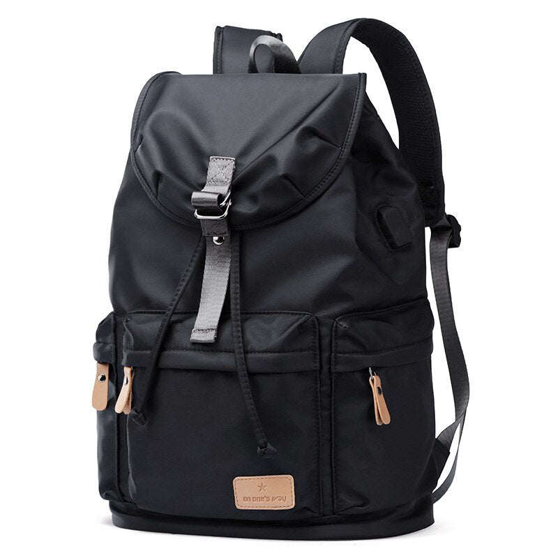 Kylethomasw Men Backpacks Waterproof 15.6 Inch Laptop Backpack USB Charging Large Capacity School Bags for Teenager Boys Daypacks Mochila
