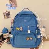 Kylethomasw new ins backpack for college students Female high school students computer simple backpack travel backpack