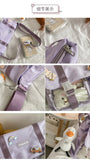 Kylethomasw Japanese Preppy Style School Bags For Teenage Girls Transparent Pockets Itabag Satchels Big Nylon Bag Messenger Crossbody Bags