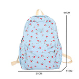 Kylethomasw New Waterproof Nylon Printing Women Backpack Female Kawaii Travel Bag Big Cute Schoolbag for High School Teenage Girls Students