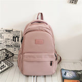 Kylethomasw New Fashion Nylon Backpack Female Solid Color Big Schoolbag High Quality Women Book Bag Teenage Girl Lovely Laptop Backpack