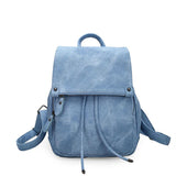 Tilorraine 2022 College women backpack leather soft travel bag fashion ladies backpacks shoulder bag  student school bag