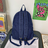 Kylethomasw Female Canvas Travel Denim Book Bag Ladies Kawaii Backpack Women Leisure School Bag Girl Vintage Laptop College Backpack Fashion