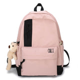 Kylethomasw Japanese Harajuku Simple Nylon Women Backpack Male Fashion High School College Student Schoolbag Casual Travel Backpacks mochila