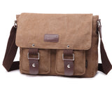 Kylethomasw canvas bag men's single shoulder messenger bags retro leisure student schoolbag postman crossbody bag  handbag