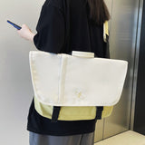 Panelled Women Bags 2022 Japanese Cute Girls Crossbody Bag Large Capacity Student Shoulder Bag Luxury Ladies Men Book Bags New