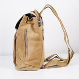 Kylethomasw New Trend Men's Backpack Male Shoulder Bag Casual Solid Canvas School Bag Large Capacity Travel Blosa Z375