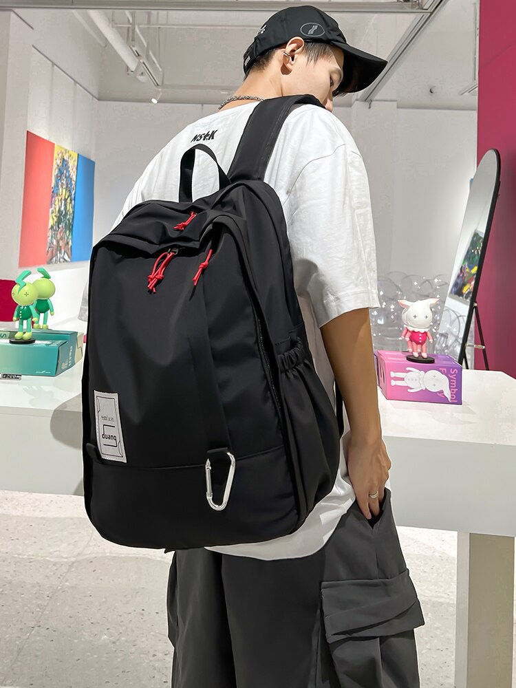 Kylethomasw Male schoolbag backpack multi-layer durable student large capacity bag female college student computer bag