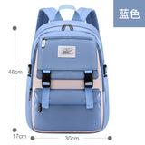 Blue Backpacks for Girls Primary School Grade 1-6 Students Book Bags Lightweight Casual Kids Satchels Boy Knapsack Child Mochila