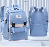 Blue Backpacks for Girls Primary School Grade 1-6 Students Book Bags Lightweight Casual Kids Satchels Boy Knapsack Child Mochila