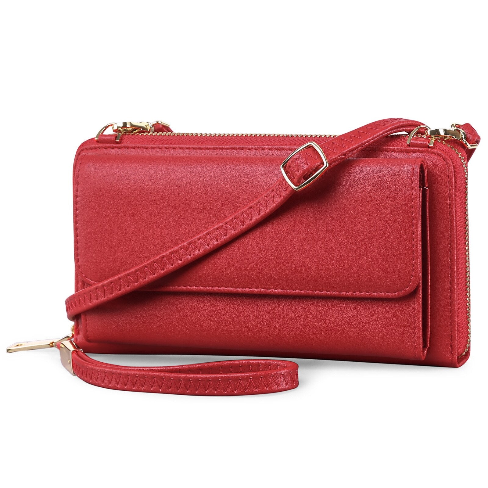 Kylethomasw Brand Designer Women Wallet Genuine Leather Phone Bag Fashion Ladies Crossbody Bag Clutch Bag Credit Card Holder Wallets Women