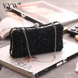 Women Handbag Evening Bags For Party Gift New Women Box Chain Shoulder Bag Ladies Fashion Gold Clutch Box Bag Women Messenger