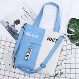 2021 New Brand Shopping Bag Casual Shoulder Bag Woman Vintage Cotton Canvas Bag Simple Large Cloth Shopper Bags Beach Totes