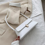 Solid Color PU Leather Handbags For Women 2021 Shoulder Bag Female Small Elegant Totes Lady Handbag Luxury Hand Bag