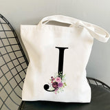 Summer New Flower Letter Bolsa Feminina Shoulder Canvas Bags Large Capacity Wild Messenger Bag Cute Fun Handbag