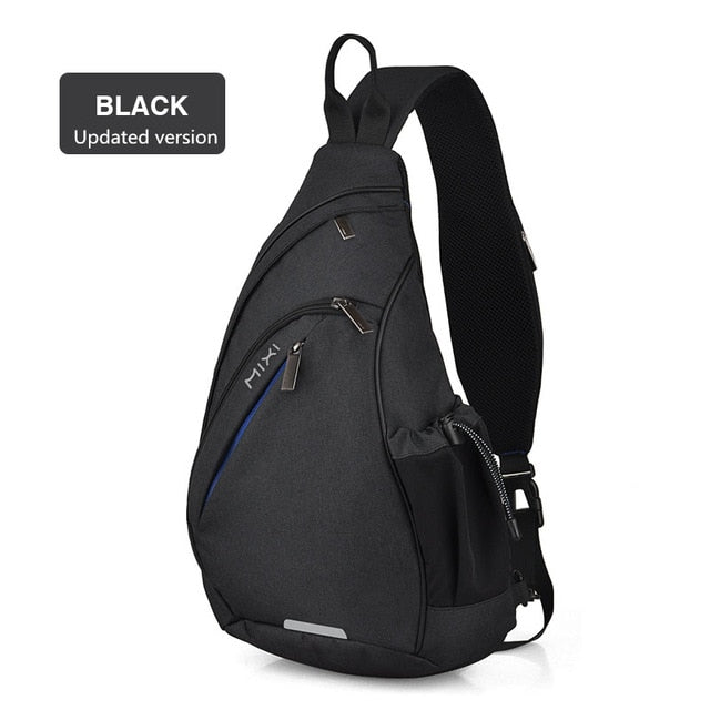 Mixi Men Sling Backpack One Shoulder Bag Boys Student School Bag University Work Travel Versatile 2021 Fashion New Design M5225