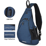 Mixi Men Sling Backpack One Shoulder Bag Boys Student School Bag University Work Travel Versatile 2021 Fashion New Design M5225