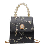 KIylethomasw Pearl Leather Crossbody Bags For Women 2024 Luxury Handbags Designer Female Small Ladies Hand Sling Tote Shoulder Messenger Bag