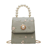 Pearl Leather Crossbody Bags For Women 2020 Luxury Handbags Designer Female Small Ladies Hand Sling Tote Shoulder Messenger Bag