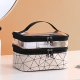 Multifunction Travel Clear Makeup Bag Fashion Diamond Cosmetic Bag Toiletries Organizer Waterproof Females Storage Make Up Cases