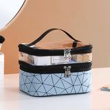 Multifunction Travel Clear Makeup Bag Fashion Diamond Cosmetic Bag Toiletries Organizer Waterproof Females Storage Make Up Cases