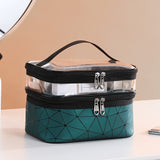 Multifunction Travel Clear Makeup Bag Fashion Diamond Cosmetic Bag Toiletries Organizer Waterproof Females Storage Make Up Cases