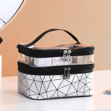 Multifunction Travel Clear Makeup Bag Fashion Diamond Cosmetic Bag Toiletries Organizer Waterproof Females Storage Make Up Cases