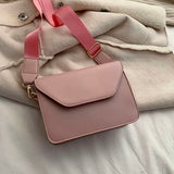 YBYT fashion flap crossbody bags for women PU leather small square bag clutches casual shoulder messenger bag small handbags