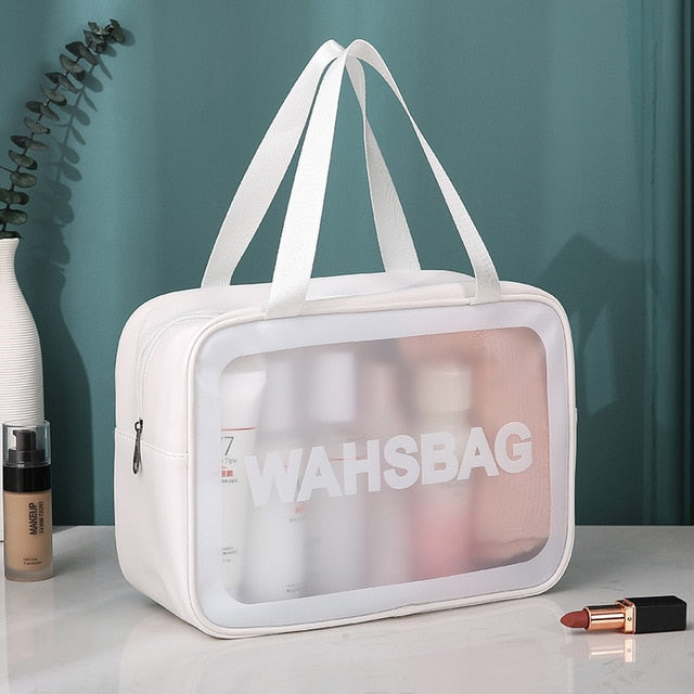 Makeup Bag Case PVC Cosmetic Handbag Make Up Travel Small Zipper Bag Cosmetic Organizer Box Makeup Bags  Wash Clear Bag