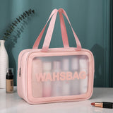 Makeup Bag Case PVC Cosmetic Handbag Make Up Travel Small Zipper Bag Cosmetic Organizer Box Makeup Bags  Wash Clear Bag