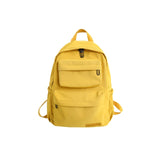 HOCODO New Waterproof Nylon Women Backpack 2021 Solid Color Casual Backpack For Teenagers Women Large Capacity Ladies Schoolbag
