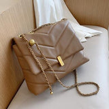 Elegant Female Large Tote bag 2021 Fashion New High quality PU Leather Women's Designer Handbag Chain Shoulder Messenger Bag