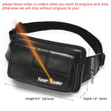 MVA Men's Waist Bag Leather Male Fanny Pack Men's Belt Bag for Man Belt Pouch Phone Hip Bum Bags Belts Travel Waist Packs 8966