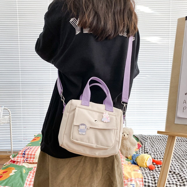 Preppy Style Collage Student Messenger Bag Girls Nylon Tote Bags For Women 2020 Shoulder Bags Womens Crossbody Bag Bolsa Mujer