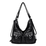 Fashion Designer Women Bag Vintage Leather Shoulder Bags for Women Large Capacity Female Handbag Crossbody Bags Lady Tote Purse