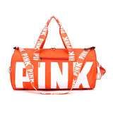 Women Pink Travel Bag Female Fitness Training Duffle Bag for Trip Large Capacity Waterproof Gym Sport Bag