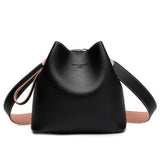 Kylethomasw Fashion Women Bag Summer Bucket Bag Women PU Leather Shoulder Bags Brand Designer Ladies Crossbody Messenger Bags Totes Sac