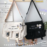 2021 New Fashion Casual Tote Bags Canvas Bookbag Messenger Bags Cute Cartoon Crossbody Bags Lovely Multifunctional Backpack