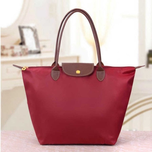 Women Shoulder Bag Fashion Shopping Bag Handbag Folding Storage Bag For Women Female Foldable Shopping Bags